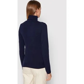 Dámský svetr United Colors Of Benetton Rolák 1002D2348 Tmavomodrá Regular Fit XS