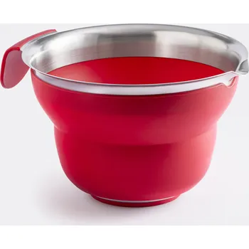 Skládací miska coox s rukojetí průměr 22,8 cm Barva: Červená