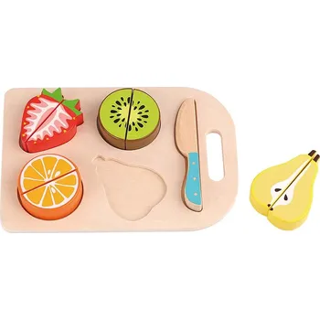 Dřevěná hračka TookyToy Dřevěná sada ovoce na krájení