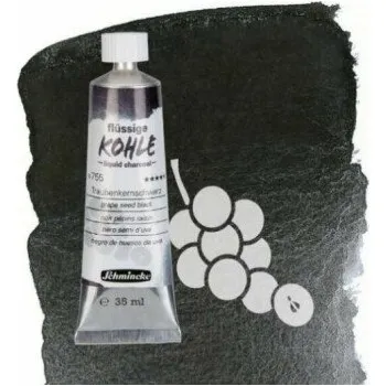 Výtvárné potřeby Tekutý uhel v tubě 35ml - čerň z pecek vína