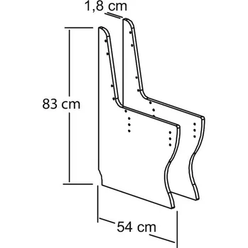 Korpus - VNITŘNÍ boky lavice