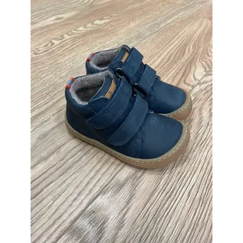 Zateplená barefoot kotníková obuv - DON 2.0 WOOL NAVY/MODRÁ, KOEL4kids Velikost: 32