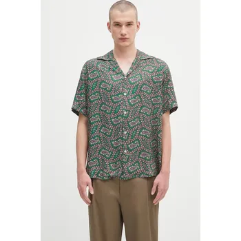 Pánská košile Košile Drôle de Monsieur La Chemise Paisley H.SH229.VI021 zelená 79X, vel. M