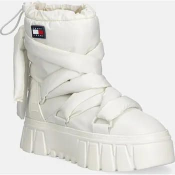 Dívčí sněhule Sněhule Tommy Jeans TJW CHUNKY SNOW BOOT NYLON EN0EN02842 bílá 00X, EUR 40