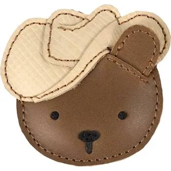 Dětská sponka Donsje Stanzen Clip Cowboy Bear 6031301 hnědá 88X, vel. ONE SIZE