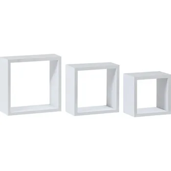 police Nástěnná polička FULMAR (3 ks), bílý mat + vyzvednutí ZDARMA