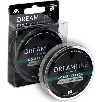 Mikado Pletená Šňůra Dreamline Competition 0.12mm/10.21kg/150m Zelená 1 Cívka