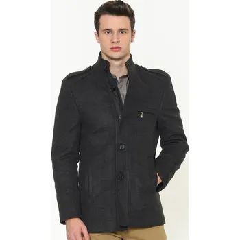 Pánský zimní kabát Pánský kabát dewberry dewberry černá | šedá | kaki 1330813