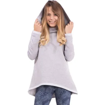 Originální sportovní těhotenská tunika VICKY světle šedá, Velikost S-M, Barva Šedá