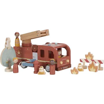 autíčko LITTLE DUTCH Hasičský náklaďák dřevěný