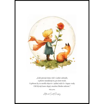 Plakát Jen tak z lásky Plakát Malý princ - Musíme hledat srdcem Rozměr plakátu: A4 (21 x 29,7 cm)