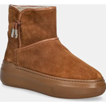 Dámská zimní obuv Semišové sněhule Furla Nuage Snow Boot hnědá barva, YK30NUA BX4212 RY000 YK30NUA.BX4212.RY000 82X, EUR 38