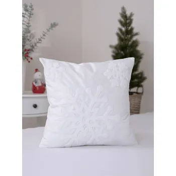 Bytový textil MKLuzkoviny.cz Povlak na polštářek 40 x 40 cm Vločky bílé