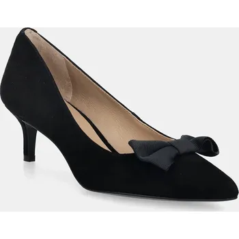 Dámské lodičky Semišové lodičky Lauren Ralph Lauren Adrienne Bow černá barva, 802980116001 802980116001.001 99X, EUR 36.5