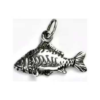 Přívěsek Stříbrný přívěsek kapr , kapřík - P 430 patina (Stříbrný kapr)