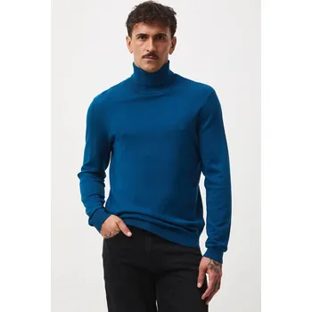 Pánský svetr Svetr Medicine pánský, modrá barva, s golfem RW24.SWM051 95X, vel. XXL