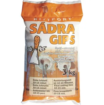 Sádra Sádra šedá stavební Hmotnost: 3kg