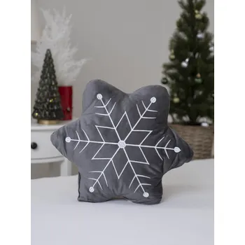 Povlak na polštářek MKLuzkoviny.cz Povlak na polštářek 30 x 30 cm Vločka šedá