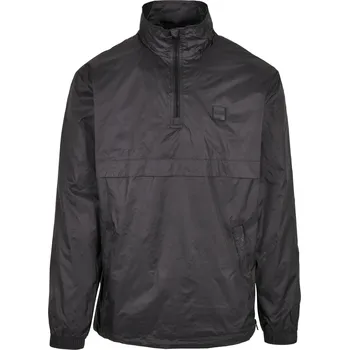Pánská větrovka Stand Up Collar Pull Over Jacket černá Urban Classics černá | šedá 1752070