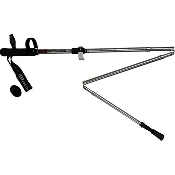 Trekingová hůl Hole trekingové skládací stříbrné HR86977