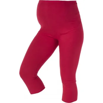 Těhotenské 3/4 leginy Getry červená, Velikost XXL, Barva Červená