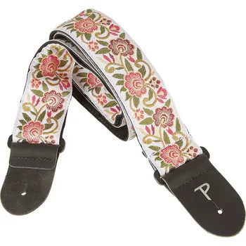 Kytarový popruh PERRI'S LEATHERS 7584 Jacquard Flowers
