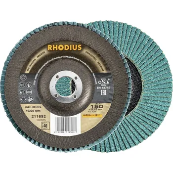 Brusný kotouč Rhodius 211692 LSZ F3 vějířovitý brusný kotouč nerezová ocel, ocel 10 ks
