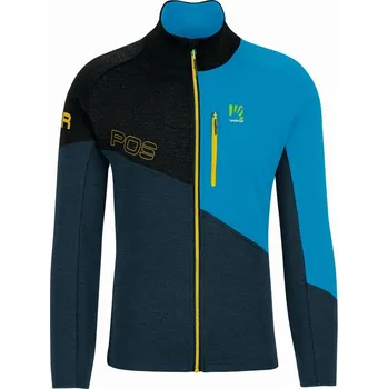 Pánská mikina KARPOS Val V. F.-Z Fleece, Midnight/Black/Diva Blue velikost: L