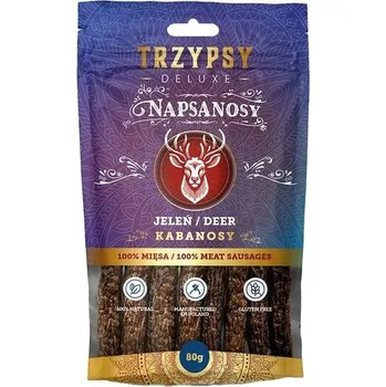 Pamlsek pro psa Trzypsy Kabanosy z divočáka (jelení) 80 g