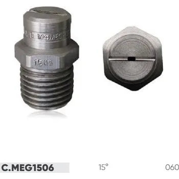 Vysokotlaký čistič Vysokotlaká nerezová tryska 1/4 NPT 15° úhel, vel. 060 (Nerezová tryska)