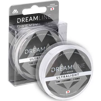 Mikado Pletená Šňůra Dreamline Ultralight 0.035mm/2.53kg/10m Bílá 1 Cívka