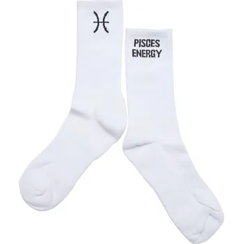 Pánské ponožky Ponožky zvěrokruhu ryby bílé DEF bílá 2345157