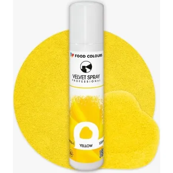Potravinářské barvivo Food Colours Sametový sprej Yellow 100ml