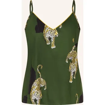 Cyberjammies Dámský Pyžamový Top Olive, tmavě zelená / tmavě...