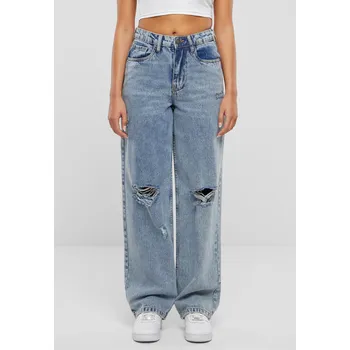 Dámské džíny Distressed 90's světlemodré seprané Urban Classics modrá 2913889
