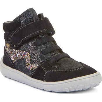 Dívčí obuv Froddo Celoroční barefoot kotníkové Tex Go G3110265-8 Blue+ modrá třpytky Velikost: 28