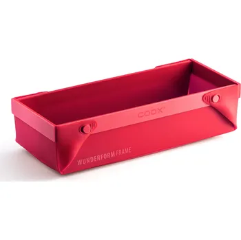 Forma na pečení Rozkládací silikonová forma coox WUNDERFORM FRAME L Barva: Červená