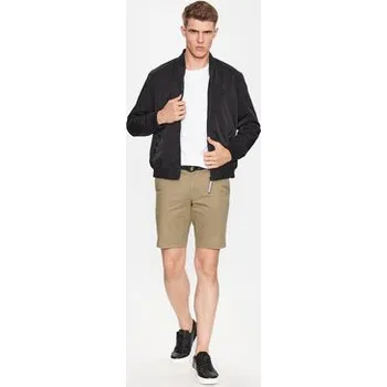 Pánské kraťasy Calvin Klein Šortky z materiálu Modern Twill K10K111788 Zelená Slim Fit 31