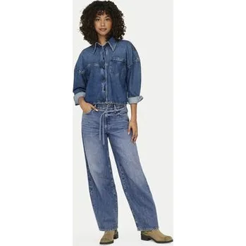 Dámské oblečení ONLY Jeansy Gianna 15325796 Modrá Balloon Fit 31_32