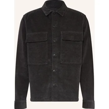 Pánská košile Allsaints Pánská Svrchní Košile Hawker, tmavě šedá, 42