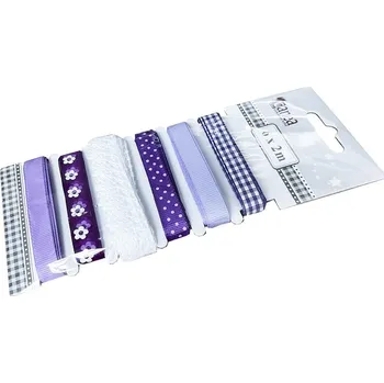 Stuha Pro Háčkování Stuhy sada 6 x 2 m tmavě fialová