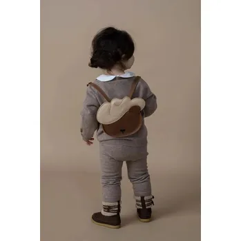 Městský batoh Dětský kožený batoh Donsje Stanzen Backpack Cowboy Bear 5522101 hnědá 88X, vel. ONE SIZE