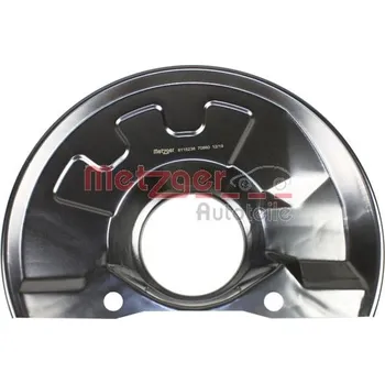 Brzdový kotouč Ochranný plech proti rozstřikování, brzdový kotouč METZGER 6115238