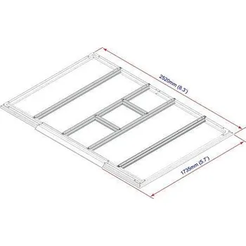Zahradní domek DURAMAX 57102 Podlahové profily pro domky 4,7 m²