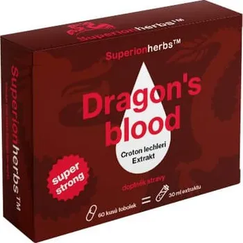 Přírodní produkt Superionherbs Dračí krev – Dragons Blood – Extrakt 60 kapslí