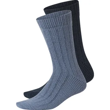 Pánské ponožky esmara® Pánské ponožky, 2 páry (navy modrá / modrá, 39-42)