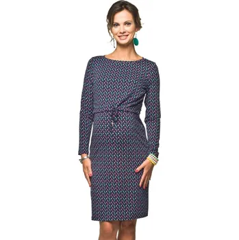 Těhotenské šaty Těhotenské a kojící šaty Mino triangle, Velikost L, Barva barevný vzor