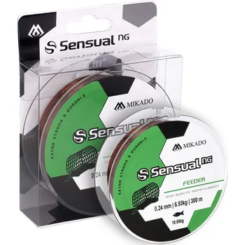 Mikado Vlasec Sensual N.g. Feeder 0.20mm/7.5kg/300m Hnědá 1 Cívka