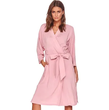 Dámský župan Exkluzivní dámský župan z tencelu - magic rose, Velikost XL, Barva Světle růžová 4158