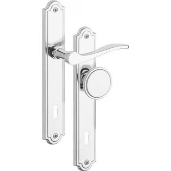 Dveřní kování Rostex Toska štítové dveřní kování - klika - knoflík pro vložku 90mm